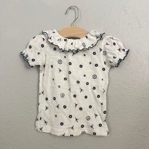 Misha & Puff pima cotton ruffle tee in chiffon bandana print, 2-3T